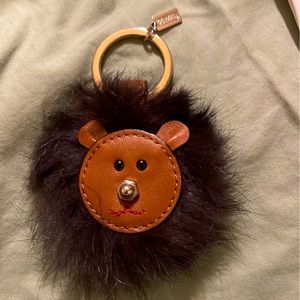 Coach Mink Bear Key Holder